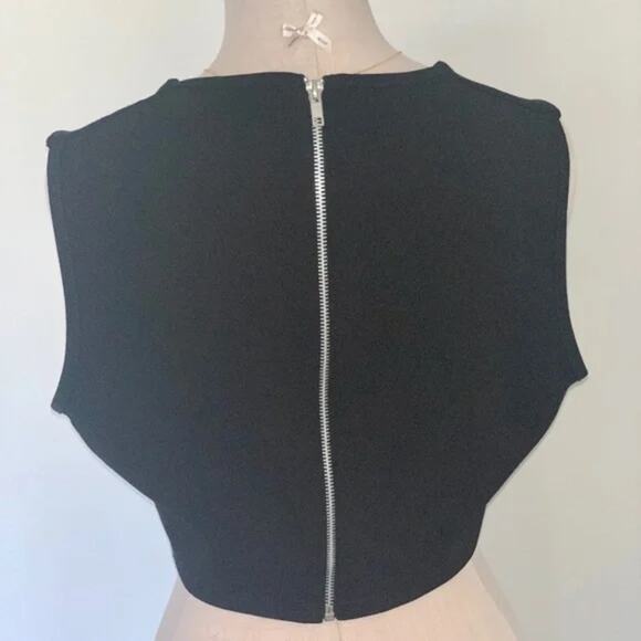 PRETTYLITTLETHING Curved Hem Corset Bustier Crop Top Night Out Sexy Black 12 - Picture 4 of 6